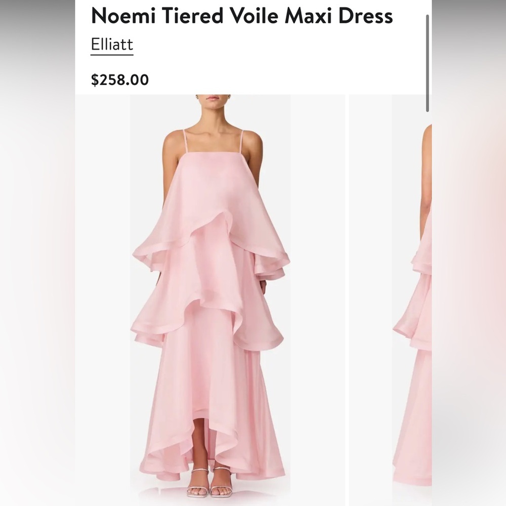 ISO Elliatt Light Pink Maxi Dress
